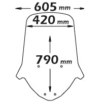ISOTTA Parabrezza media protezione SYM - joy max 300i 2013>