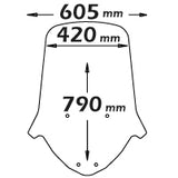 ISOTTA Parabrezza media protezione SYM - joy max 300i 2013>