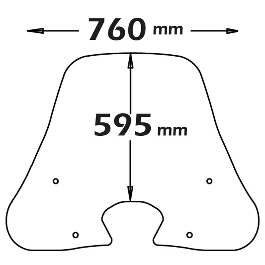 ISOTTA Parabrezza media protezione per sym hd 300 2019> 669