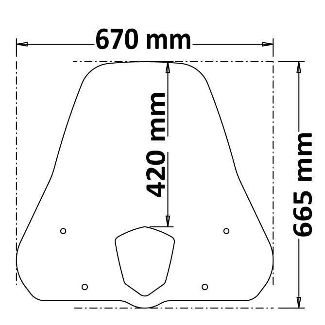ISOTTA Parabrezza Media Protezione per SYMPHONY ST E5 2021.