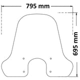 ISOTTA Parabrezza media protezione per Vespa GTS 300 2023