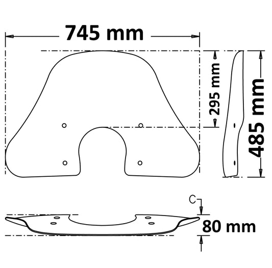 ISOTTA Parabrezza Summer per Vespa GTS HPE e GTS i-GET 1217
