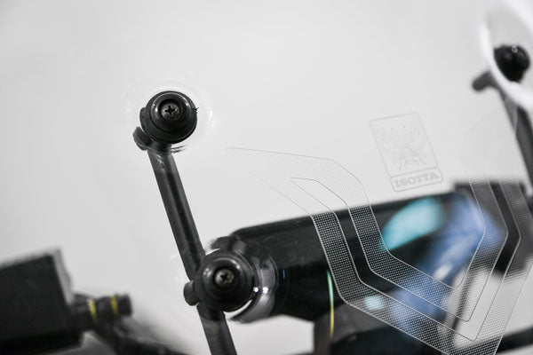 ISOTTA Parabrezza media protezione trasparente per SUPER SOCO VS1