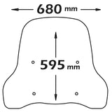 ISOTTA Parabrezza media protezione trasparente