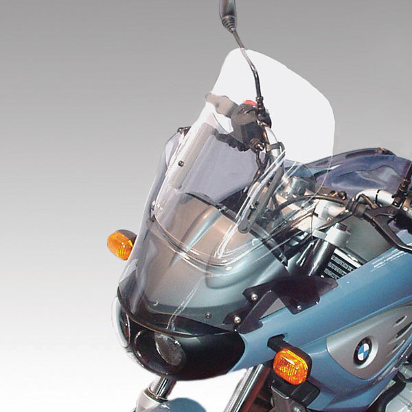 ISOTTA CUPOLINO REGOLABILE FONDO FUME + CUPOLINO SUPERIORE alto TRASPARENTE PER BMW F 650 CS SCARVER 2002-2004