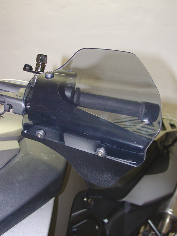 ISOTTA Coppia di paramani per BMW F 650-800 GS 2008>07/2012 composta dalla parte inferiore nero opaco e dalla parte superiore trasparente.