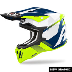 AIROH STRYCKER Casco Moto Cross enduro grafica BLAZER