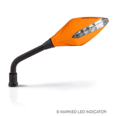 BARRACUDA RETROVISORI UNIVERSALI STREET INDICATOR ARANCIO