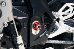 EVOTECH REAR WHEEL NUT HONDA KAWASAKI TRIUMPH YAMAHA RED