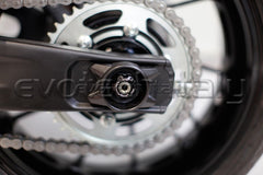 TUERCA RUEDA TRASERA EVOTECH HONDA KAWASAKI TRIUMPH YAMAHA NEGRO