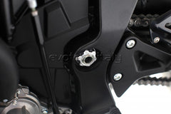 EVOTECH DADO RUOTA ANTERIORE POSTERIORE APRILIA KAWASAKI SUZUKI YAMAHA ARGENTO