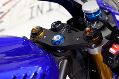 EVOTECH STEERING COLUMN NUT BMW KAWASAKI SUZUKI YAMAHA M 28x1 BLUE