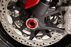 TUERCA RUEDA DELANTERA EVOTECH DUCATI 848 PANIGALE MULTISTRADA SCRAMBLER ROJO