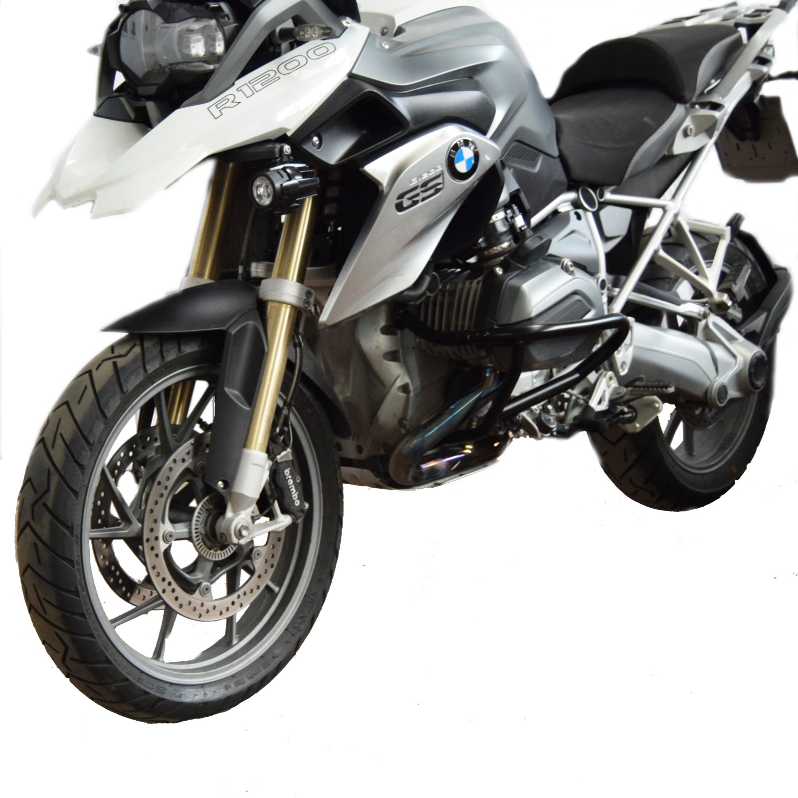 ISOTTA Barre anticaduta inferiori in ferro verniciate NERE BMW R 1200 GS LC 2013>2018