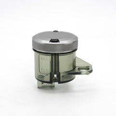 BARRACUDA Depósito líquido de frenos ahumado diámetro 50 con tapón de aluminio plateado