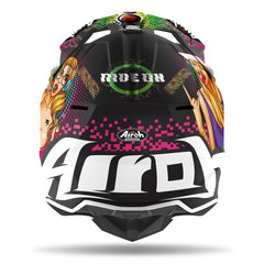 AIROH WRAAP YOUTH Casco Cross Bambino Moto Economico grafica PIN UP