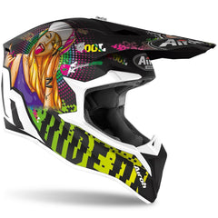 AIROH WRAAP YOUTH Casco Cross Bambino Moto Economico grafica PIN UP
