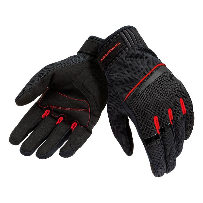 Guanti PENNA Mesh Nero/Rosso