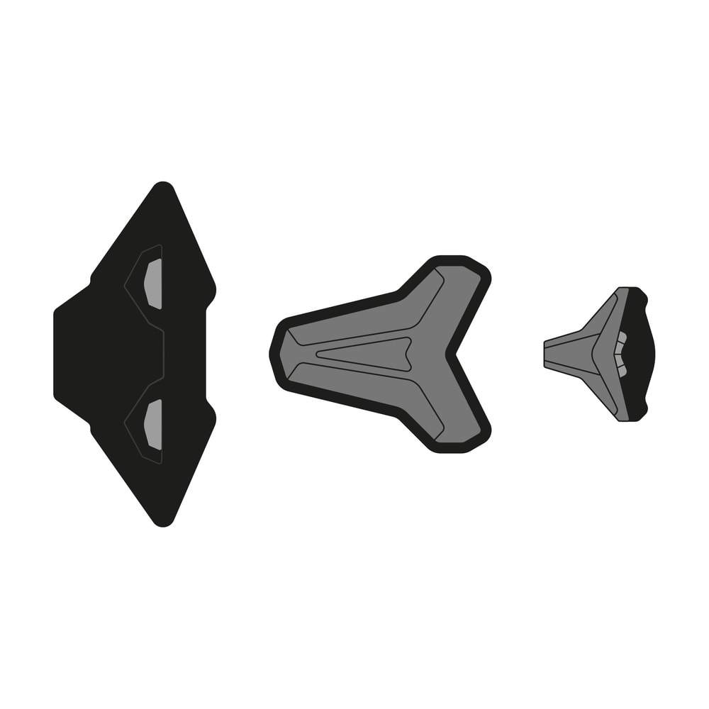 KIT Aerazione FASTFLIP: 3 Prese d'Aria Matt Black