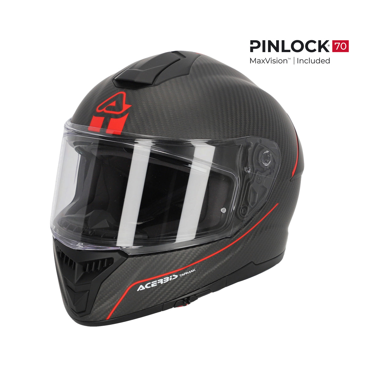 Casco Integrale Acerbis Carbonio Tarmak Nero Rosso