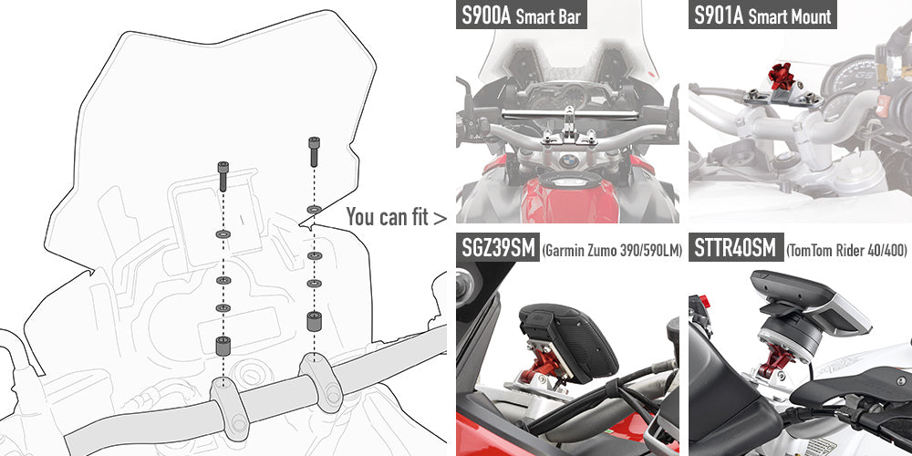 GIVI KIT VITERIA SPECIFICO PER MONTARE S900A