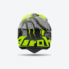 AIROH WRAAAP Casco Moto Enduro Cross Económico Gráficos DARKNESS