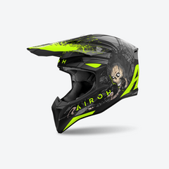 AIROH WRAAAP Casco Moto Enduro Cross Económico Gráficos DARKNESS