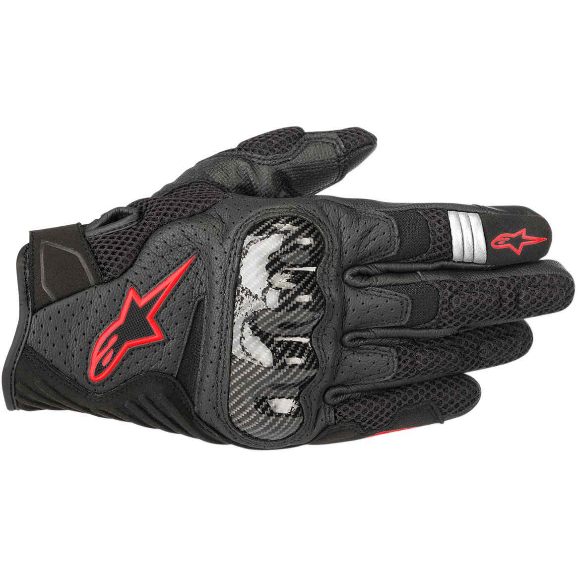 Guanti Moto Estivi ALPINESTARS SMX-1 Air V2 Nero-Rosso Fluo