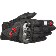 Guanti Moto Estivi ALPINESTARS SMX-1 Air V2 Nero-Rosso Fluo