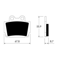 Coppia di pastiglie Yamaha FZR V PARTS