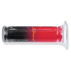Paio manopole Dynagrip trasparente-rosso V PARTS