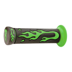 Paio manopole gomma nero / verde Fiamma V PARTS
