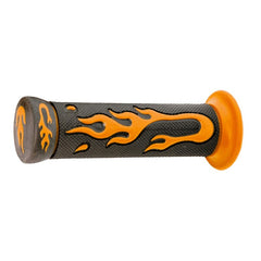 Paio manopole gomma nero / arancia Fiamma V PARTS