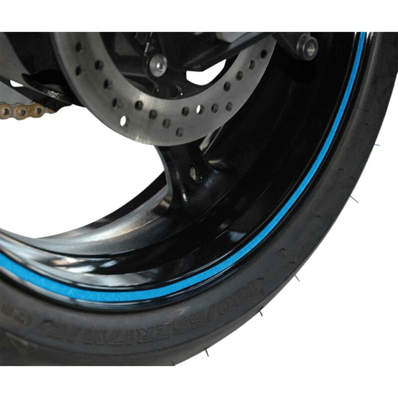 Adesivo cerchioni V PARTS 6m x 7mm blu riflettente
