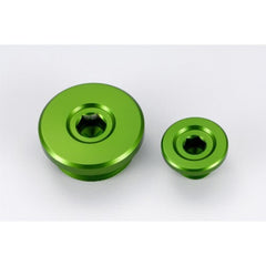 Tappo motore verde Kawasaki V PARTS