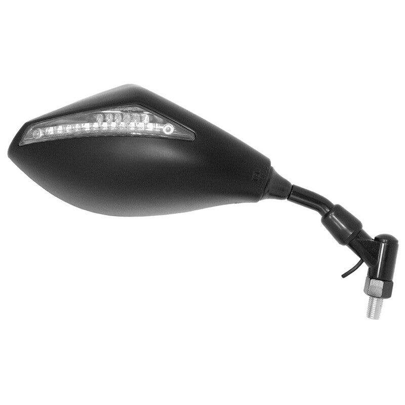 Retrovisore destro universale V PARTS freccia Led ambar M10 filetto sinistro