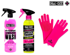 MUC-OFF KIT COMPLETO DI CURA PER BICICLETTE E MOTOCICLI: SOLUZIONE DEFINITIVA PER MANUTENZIONE E PULIZIA