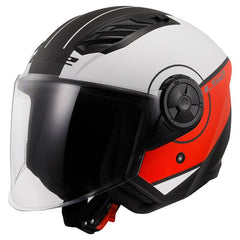 Casco jet LS2 OF616 AIRFLOW II con visera COVER color