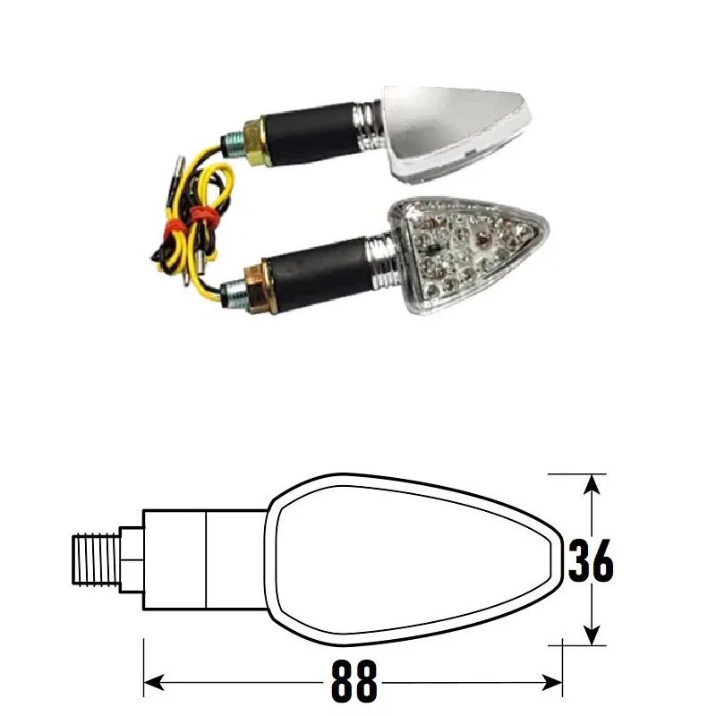 Freccia a Led ARW (Coppia) - Cromato