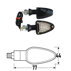 Freccia a Led IRON (Coppia) - Neri