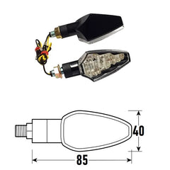 Freccia a Led DART (Coppia) - Nero