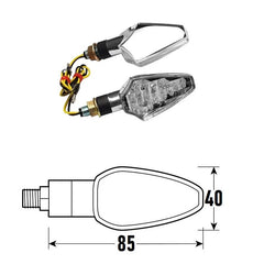 Freccia a Led DART (Coppia) - Cromato