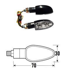 Freccia a Led SPIKE-2 (Coppia) - Neri