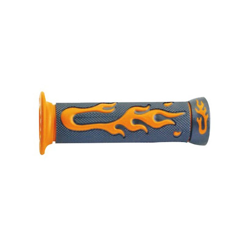 Manopole FIAMMA (Coppia) - 125mm, Gel, Nero/Arancione