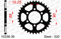 Corona AFAM 10338-36 in acciaio passo 520 HONDA CB 300 R NEO 2018  -2023  