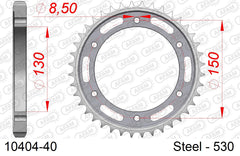 Corona AFAM 10404-40 in acciaio passo 530 HONDA NS 400 R 1985  -1989  