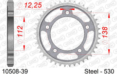 Corona AFAM 10508-39 in acciaio passo 530 HONDA CB 1100 A ABS 2013