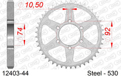 Corona AFAM 12403-44 in acciaio passo 530 YAMAHA XJ 400 1982