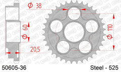 Corona AFAM 50605-36 in acciaio passo 525 DUCATI 916 BIPOSTO 1994  -1998  