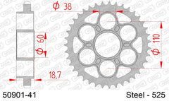 Corona AFAM 50901-41 in acciaio passo 525 DUCATI V4 1100 PANIGALE 2018  -2022  